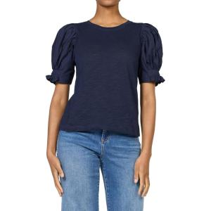 image:imageDEAR JOHN Dani Womens Puff Sleeve Top ShirtBlack Iris