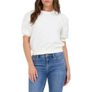 image:imageDEAR JOHN Dani Womens Puff Sleeve Top ShirtEgret