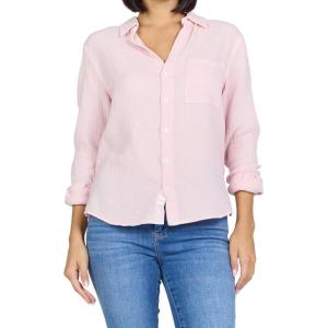 image:imageDEAR JOHN Gaia Poplin Classic Collared Buttonup Long Sleeve Womens ShirtPale Lilac