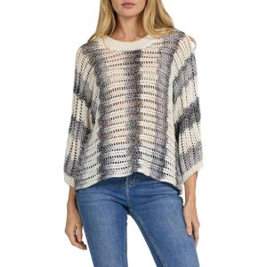 image:imageDEAR JOHN Gilly Crew Neck Long Sleeve Striped Sweater Top for WomenGrey Stripe