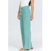 image:imageDEAR JOHN Fiona Wide Leg Womens Jeans High Rise Highwaisted Denim Classic Fit Full Inseam Raw Cut HemOil Blue