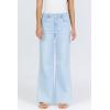 image:imageDEAR JOHN Fiona Wide Leg Womens Jeans High Rise Highwaisted Denim Classic Fit Full Inseam Raw Cut HemRain Drop