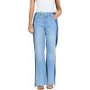 image:imageDEAR JOHN Fiona Wide Leg Womens Jeans High Rise Highwaisted Denim Classic Fit Full Inseam Raw Cut HemTana