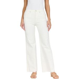 image:imageDEAR JOHN Fiona Wide Leg Womens Jeans High Rise Highwaisted Denim Classic Fit Full Inseam Raw Cut HemCream