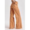 image:imageDEAR JOHN Fiona Womens Jeans Mid Rise Wide Leg Full LengthApricot Crush