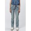 image:imageDEAR JOHN Playback Straight Leg Jeans Womens Low Rise Full Inseam Clean Hem Slim Straight Comfort Stretch DenimFrench Sky