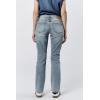 image:imageDEAR JOHN Playback Straight Leg Jeans Womens Low Rise Full Inseam Clean Hem Slim Straight Comfort Stretch DenimFrench Sky