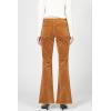image:imageDEAR JOHN Rosa Flared Womens Pants Mid Rise Full Inseam Comfort Stretch DenimCashew