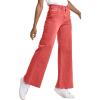 image:imageDEAR JOHN Fiona Womens Jeans Mid Rise Wide Leg Full LengthViva Magenta