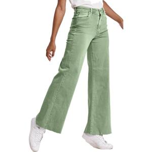 image:imageDEAR JOHN Fiona Womens Jeans Mid Rise Wide Leg Full LengthNephrite