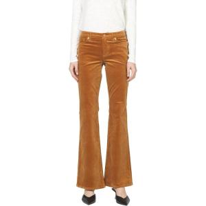 image:imageDEAR JOHN Rosa Flared Womens Pants Mid Rise Full Inseam Comfort Stretch DenimCashew