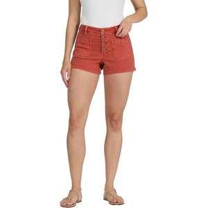 image:imageDEAR JOHN Carlisle Womens High Rise Shorts Comfortable Stretcc FitBurnt Brick