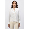 image:imageDEAR JOHN Lonestar Button Up Long Sleeve Ruffle Detail Womens TopWhite
