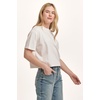 image:imageDEAR JOHN Maddox Top Womens Cotton Crew Neck Short SleeveWhite