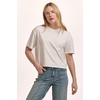 image:imageDEAR JOHN Maddox Top Womens Cotton Crew Neck Short SleeveWhite