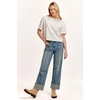 image:imageDEAR JOHN Maddox Top Womens Cotton Crew Neck Short SleeveWhite