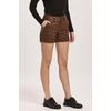 image:imageDEAR JOHN North Hampton Novelty Shorts Womens Mid Rise Trouser Leg Cuffed HemBrown Snake