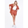 image:imageDEAR JOHN North Hampton Novelty Shorts Womens Mid Rise Trouser Leg Cuffed HemTerracotta