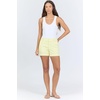 image:imageDEAR JOHN North Hampton Novelty Shorts Womens Mid Rise Trouser Leg Cuffed HemWax Yellow