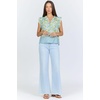 image:imageDEAR JOHN Puja Womens VNeck Relaxed Fit Womens TopLemon Capri