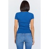 image:imageDEAR JOHN Puja Womens VNeck Relaxed Fit Womens TopNavy Peony