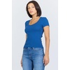 image:imageDEAR JOHN Puja Womens VNeck Relaxed Fit Womens TopNavy Peony