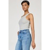 image:imageDEAR JOHN Tamia Racer Back Crew Neck Tank Top Fitted SleevelessHeather Grey