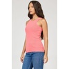 image:imageDEAR JOHN Tamia Racer Back Crew Neck Tank Top Fitted SleevelessPigment Dubarry