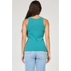image:imageDEAR JOHN Tamia Racer Back Crew Neck Tank Top Fitted SleevelessPigment Mediterranea