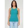 image:imageDEAR JOHN Tamia Racer Back Crew Neck Tank Top Fitted SleevelessPigment Mediterranea