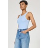 image:imageDEAR JOHN Tamia Racer Back Crew Neck Tank Top Fitted SleevelessPigment Skyway