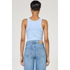 image:imageDEAR JOHN Tamia Racer Back Crew Neck Tank Top Fitted SleevelessPigment Skyway