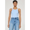 image:imageDEAR JOHN Tamia Racer Back Crew Neck Tank Top Fitted SleevelessPigment Skyway
