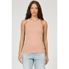 image:imageDEAR JOHN Tamia Racer Back Crew Neck Tank Top Fitted SleevelessPink Clay