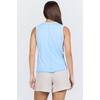 image:imageDEAR JOHN Zo Top Womens Cotton Crew Neck Sleeveless with Raw Edge DetailPlacid Blue