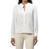 image:imageDEAR JOHN Lonestar Button Up Long Sleeve Ruffle Detail Womens TopWhite