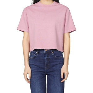 image:imageDEAR JOHN Maddox Top Womens Cotton Crew Neck Short SleeveLilas