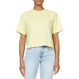 image:imageDEAR JOHN Maddox Top Womens Cotton Crew Neck Short SleeveWax Yellow