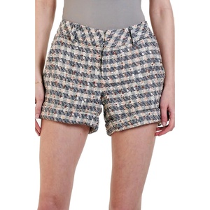 image:imageDEAR JOHN North Hampton Novelty Shorts Womens Mid Rise Trouser Leg Cuffed HemSparkling Pink