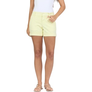 image:imageDEAR JOHN North Hampton Novelty Shorts Womens Mid Rise Trouser Leg Cuffed HemWax Yellow