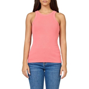 image:imageDEAR JOHN Tamia Racer Back Crew Neck Tank Top Fitted SleevelessPigment Dubarry