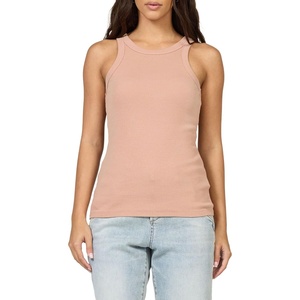 image:imageDEAR JOHN Tamia Racer Back Crew Neck Tank Top Fitted SleevelessPink Clay