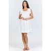 image:imageDEAR JOHN Miabella Womens Dress Mini Square Neck Sleeveless Relaxed FitWhite