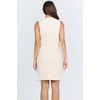 image:imageDEAR JOHN Zamira Womens Dress Mini V Neck Sleeveless Button Front Classic FitWheat
