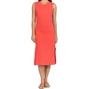 image:imageDEAR JOHN Strada Dress Womens Classic Fit Cotton Slub Crew Neck Sleeveless Midi DressPoppy Red
