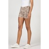 image:imageDEAR JOHN Gigi Womens Mid Rise Shorts Comfortable Stretch Raw Hem Relaxed FitLeopard Safari