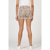 image:imageDEAR JOHN Gigi Womens Mid Rise Shorts Comfortable Stretch Raw Hem Relaxed FitLeopard Safari