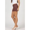 image:imageDEAR JOHN Gigi Womens Mid Rise Shorts Comfortable Stretch Raw Hem Relaxed FitShaved Chocolate