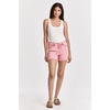image:imageDEAR JOHN Gigi Womens Mid Rise Shorts Comfortable Stretch Raw Hem Relaxed FitViva Magenta
