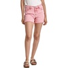 image:imageDEAR JOHN Gigi Womens Mid Rise Shorts Comfortable Stretch Raw Hem Relaxed FitViva Magenta